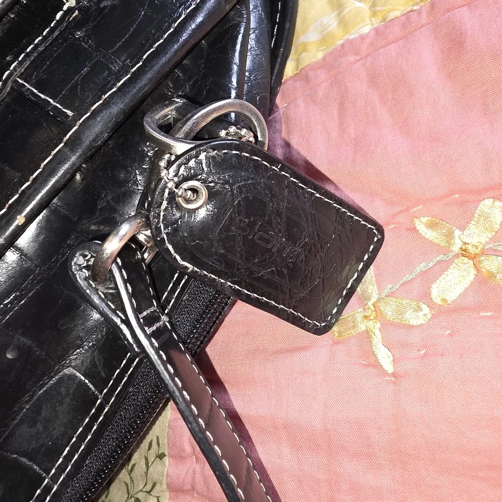 Siamod 'San Martino' Women's Leather black briefcase Laptop Case